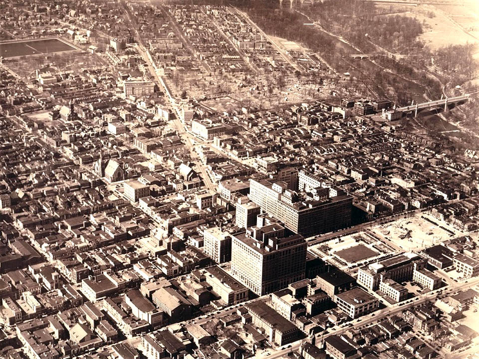 WILMINGTON DELAWARE AREAL VIEW MARCH 13TH 1934