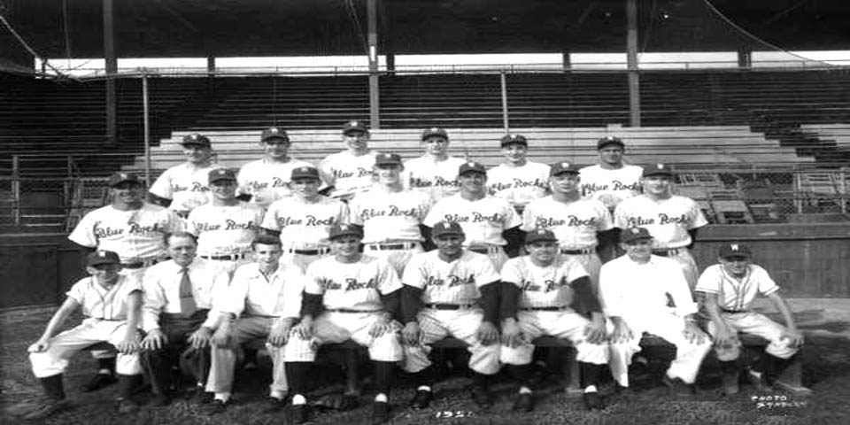 Wilmington Blue Rocks  at 30th Street and Governor Printz Blvd in Wilmington Park Delaware 1951
