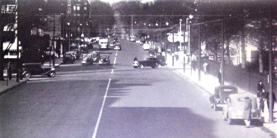 Wilmington Delaware Avenue at Adams Street heading west January 1st 1941