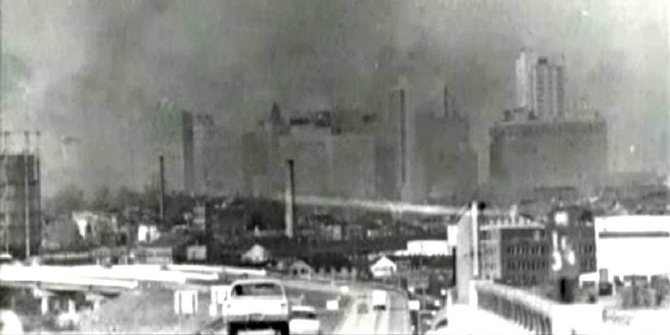 WILMINGTON DELAWARE ON FIRE DURING 1968 RIOTS