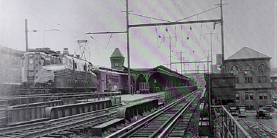 WILMINGTON DELAWARE TRAIN STATION TRACKS 1930s