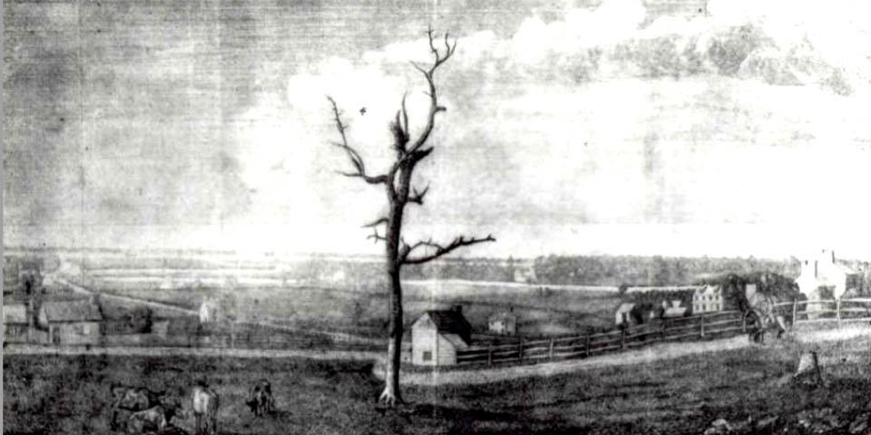 Wilmington Delaware scene depicted in Harpers Weekly magazine 1780s